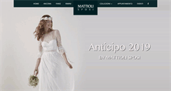 Desktop Screenshot of mattiolisposi.it